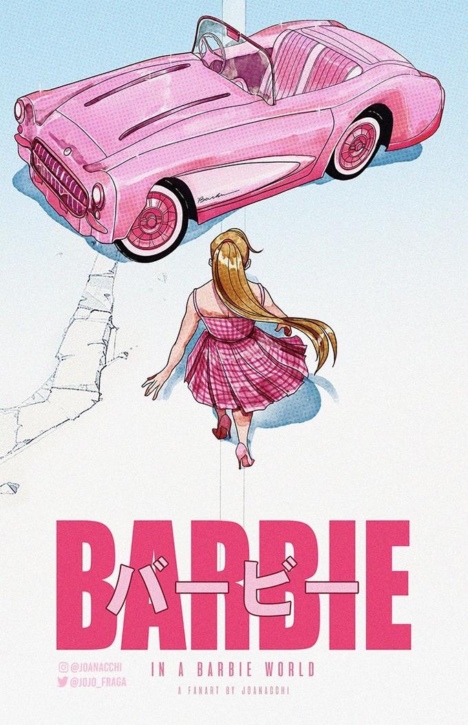 (()))))) BARBIE IN A BARBIE WORLD A FANART BY JOANACCHI @JOANACCHI @JOJO_FRAGA