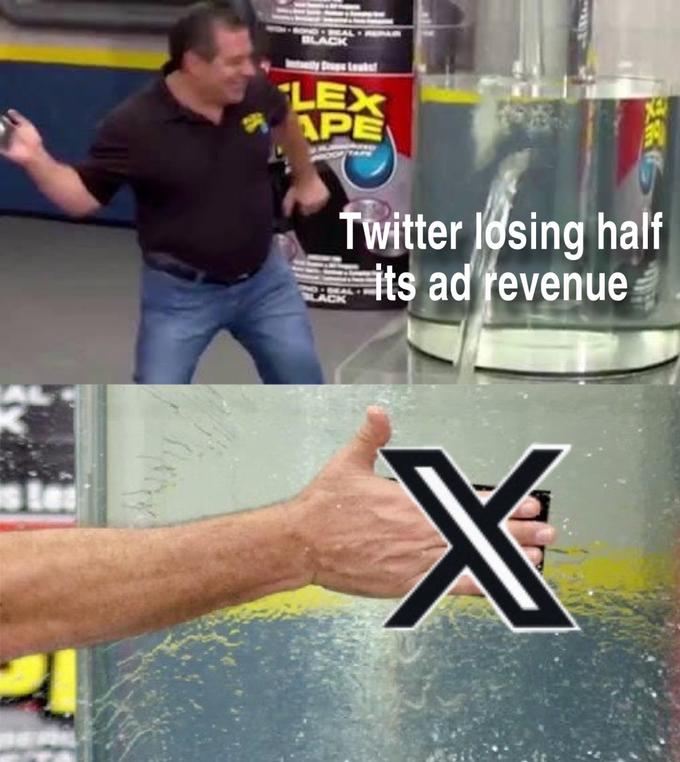 21 BLACK LEX APE Twitter losing half its ad revenue X