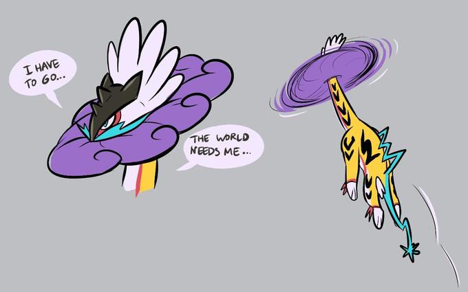 I HAVE TO GO... THE WORLD NEEDS ME...