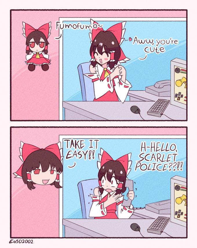 EoSD2002 Fumofumo Fumof TAKE IT EASY!! BAww, you're Cute H-HELLO, SCARLET POLICE??!!