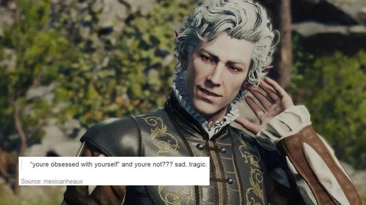 "youre obsessed with yourself and youre not??? sad. tragic. Source: mexicanheaux