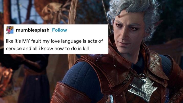 mumblesplash Follow like it's My fault my love language is acts of service and all i know how to do is kill