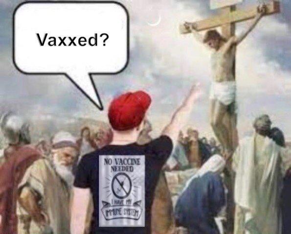 Vaxxed? NO VACCINE NEEDED I HAVE MINE SYSTEM