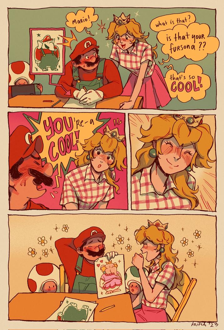 Mario! YOU'Re-a COOL what is that? is that youR fuRsona ?? that's so COOL t ·+· mitch 23