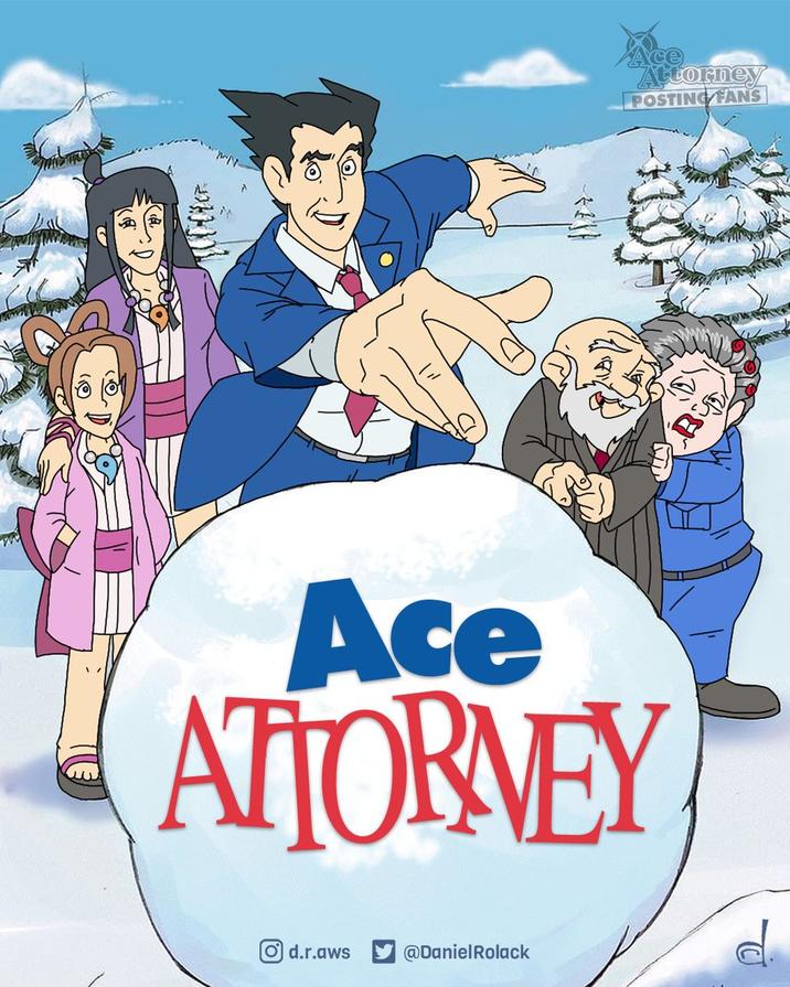 Ace ATTORNEY O d.r.aws Ace Attorney POSTING FANS @Daniel Rolack B