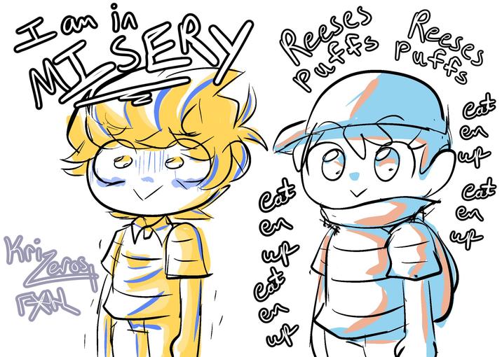 I am in MIT SERY Krizeres FXN Reeses Puffs Cats up Cat & S ō. Reeses Puffs Cat en up Cat હું up