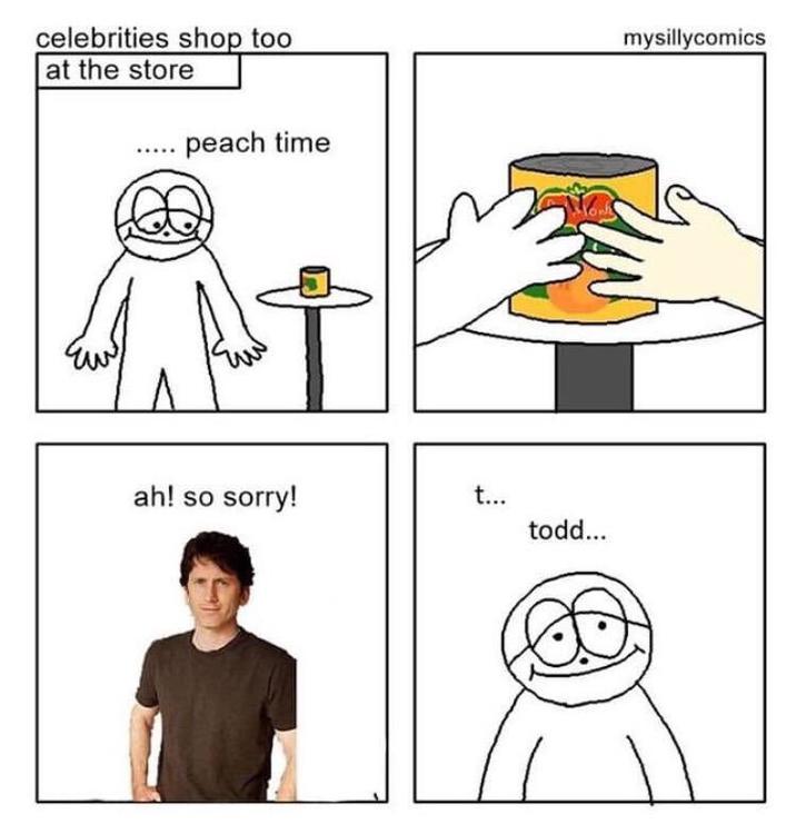celebrities shop too at the store peach time ah! so sorry! t... todd... mysillycomics