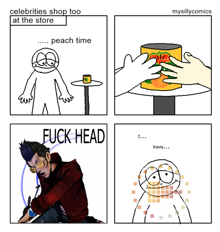 celebrities shop too at the store peach time F--- HEAD t... Conte travis... حب mysillycomics