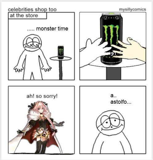 celebrities shop too at the store ..... monster time ah! so sorry! mysillycomics a.. astolfo...