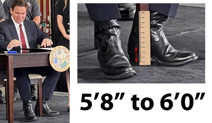 RAL OF THE STATE IN GOD WE TRUST -∞o CO L 5'8" to 6'0"