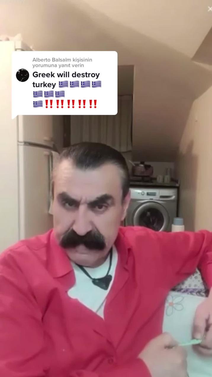 Alberto Balsalm kişisinin yorumuna yanıt verin Greek will destroy turkey 诊诊SS 追追追