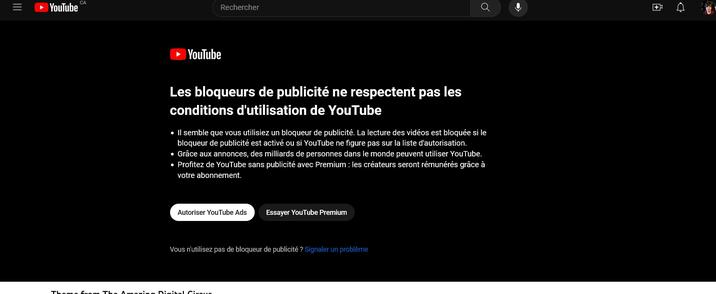 YouTube does illegal things, it blocks videos to promote their anti-advertising which is only paid by the one who pays to have disturbing advertisements, I don't pay for that #YouTubedayoff

those who don't want that one day without having to watch YouTube to make it heard. not blocking video it's just a pressure to pay and buy their s----- anti-ads it's illegal pressure on customers #YouTubedayoff #youtubepremium  #YouTube

☻/ This is bob. Copy and paste him so he can take over YouTube premium.
/▌
/\