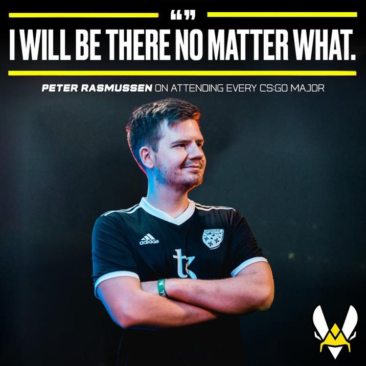 LE I WILL BE THERE NO MATTER WHAT. PETER RASMUSSEN ON ATTENDING EVERY CS:GO MAJOR adidas t