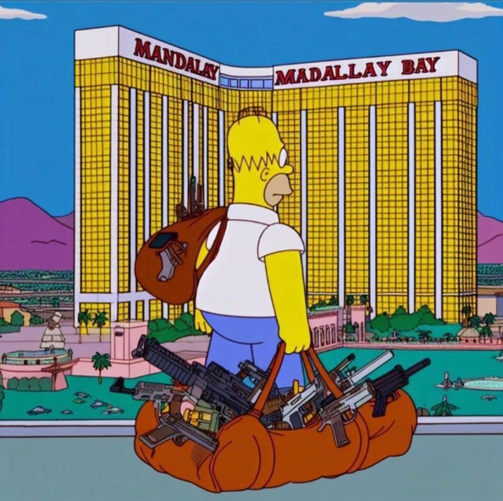 Homer Simpson Checks into Mandalay Bay | 90s Simpsons Screencap AI ...