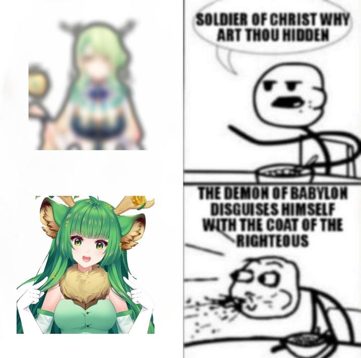 SOLDIER OF CHRIST WHY ART THOU HIDDEN THE DEMON OF BABYLON DISGUISES HIMSELF WITH THE COAT OF THE RIGHTEOUS