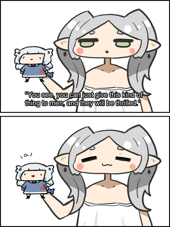 "You see, you can just give this kind of thing to men, and they will be thrilled. 19/