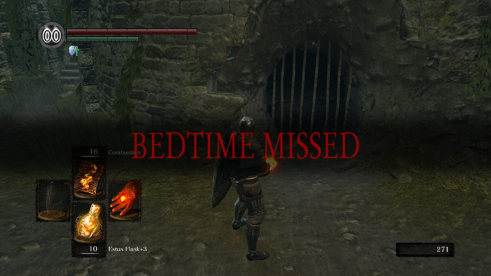 00 BEDTIME MISSED 16 Combustion 10 Estus Flask+3 271