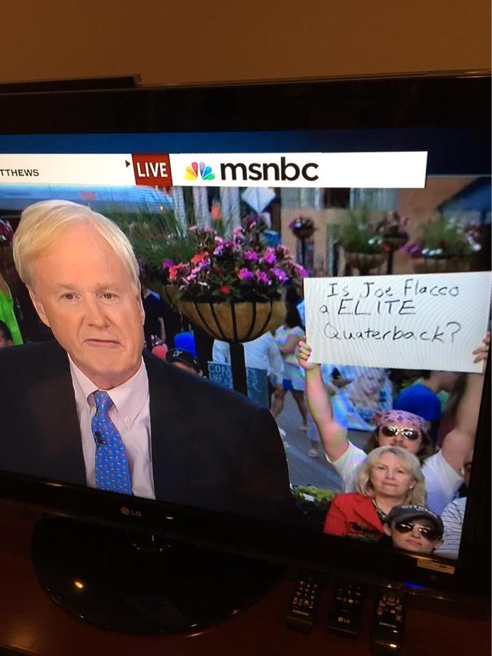 TTHEWS LIVE msnbc Is Joe Flacco a ELITE Quaterback? LAWYERE