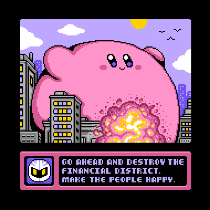 IOCO I td * GO AHEAD AND DESTROY THE FINANCIAL DISTRICT. MAKE THE PEOPLE HAPPY.