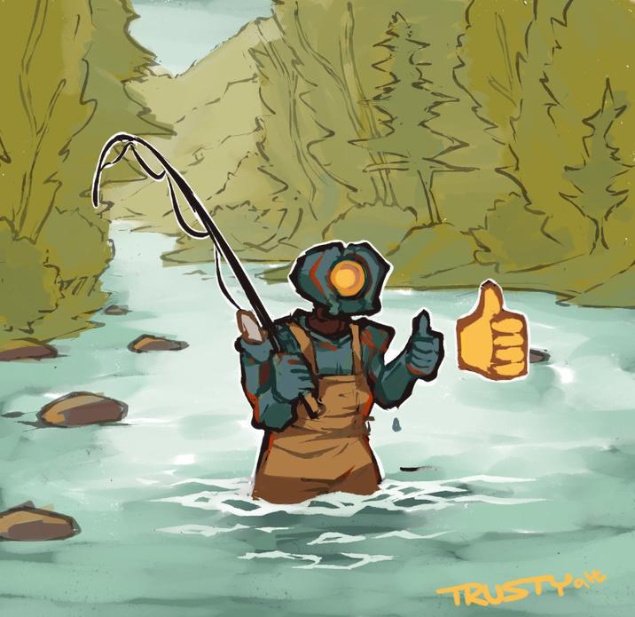 A new fishing game from a small indie company has just released and it's really fun to play.

Just remember:

<i>The Size 2 Fish does not exist</i>