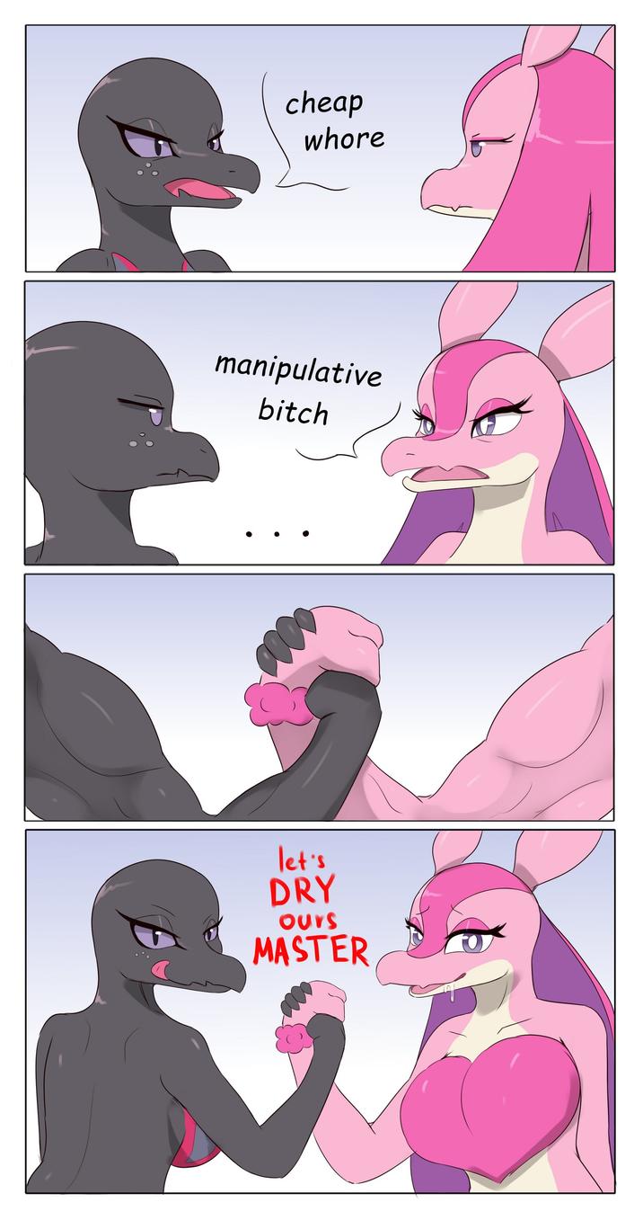cheap w---- manipulative bitch let's DRY ours MASTER V