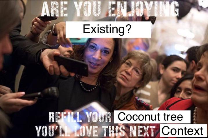ARE YOU ENJOYING Existing? REFILL YOUR Coconut tree YOU'LL LOVE THIS NEXT Context