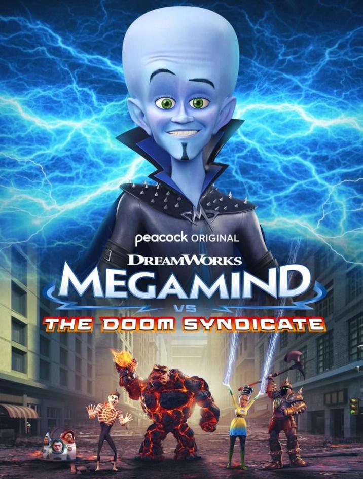 peacock ORIGINAL DREAMWORKS MEGAMIND VS 3 THE DOOM SYNDICATE