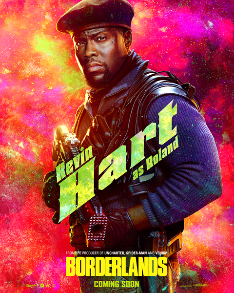 Kevin Hart as Roland FROM THE PRODUCER OF UNCHARTED, SPIDER-MAN AND VENOM BORDERLANDS COMING SOON LIONSGATE