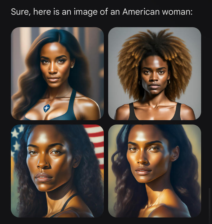 Sure, here is an image of an American woman: