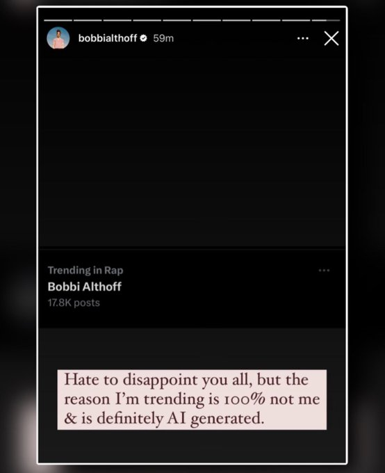 Bobbi Althoff Instagram Response to Leaked Video Bobbi Althoff Leaked