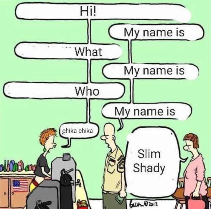 olibd.com Hi! What Who chika chika My name is My name is My name is Slim Shady bacon 2012