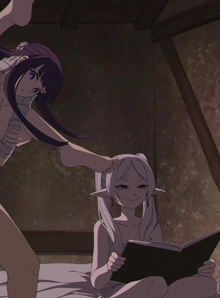 When Fern gives the potion to Stark Frieren Beyond Journey's End