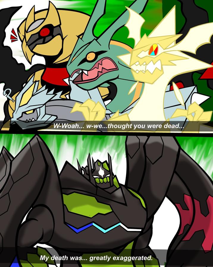 K W-Woah... w-we...thought you were dead... My death was... greatly exaggerated.