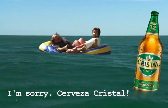 I'm sorry, Cerveza Cristal! CRISTAL 1.2 LITROS -ENVASE BETONA CRISTAL CERVEZA CERVEZA LAGER REFRESCANTE - DI CUERPO BALANCEADO