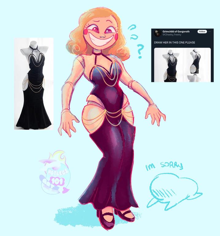 HOTLEGS 101 Grimchild of Gorgoroth @Cheeky Freeky DRAW HER IN THIS ONE PLEASE IM SORRY Follow