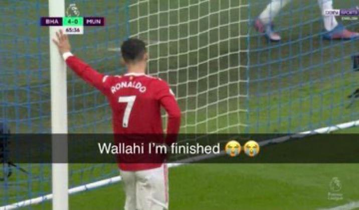 BHA 65:36 MUN RONALDO 7 Wallahi I'm finished