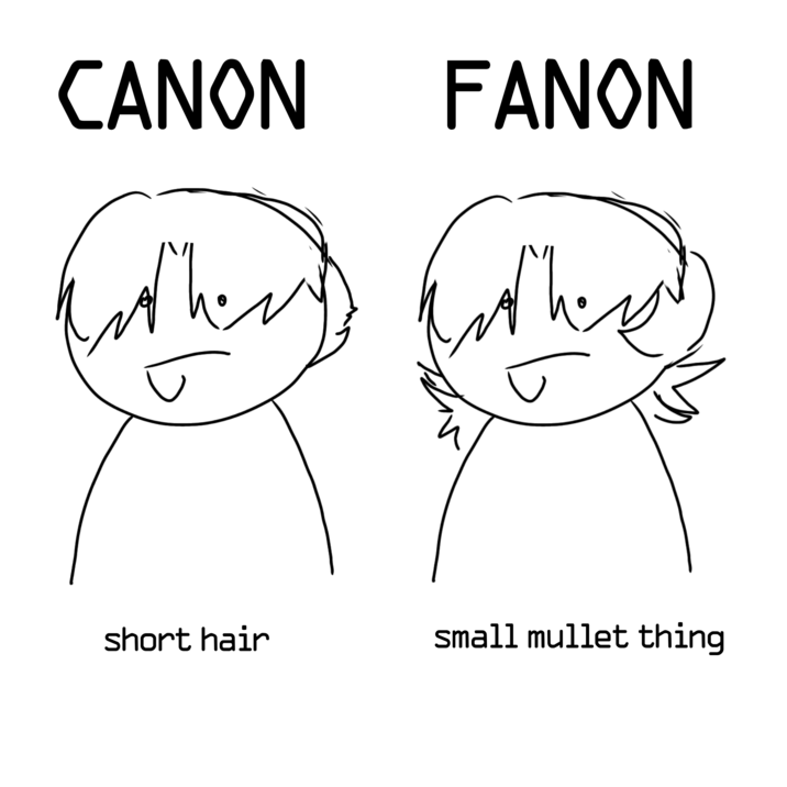 CANON FANON he short hair small mullet thing