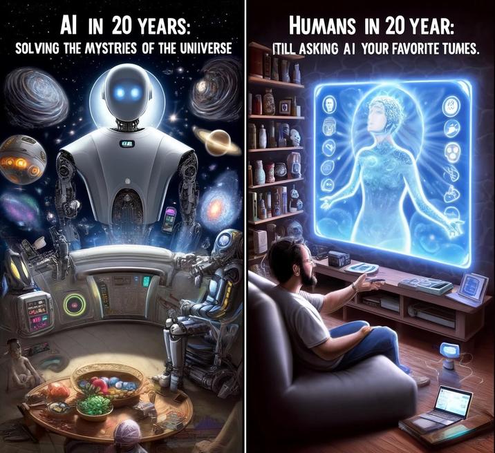AI IN 20 YEARS: SOLVING THE MYSTRIES OF THE UNIIVERSE HUMANS IN 20 YEAR: ITILL ASKING AI YOUR FAVORITE TUMES. CHA De