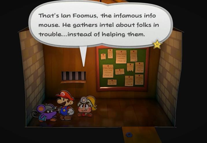 That's lan Foomus, the infamous info mouse. He gathers intel about folks in trouble...instead of helping them.
