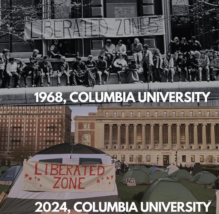 WE SHALL NOT BE MOVEN LIBERATED ZONES 1968, COLUMBIA UNIVERSITY 14 HOMER HEL LIBERATED ZONE NOT WAR 2024, COLUMBIA UNIVERSITY