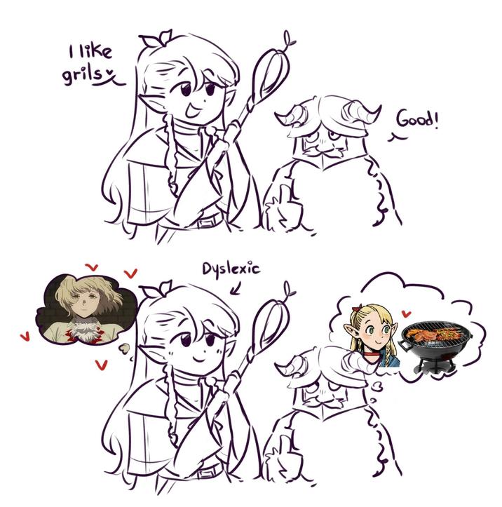 I like grils Dyslexic d Good!