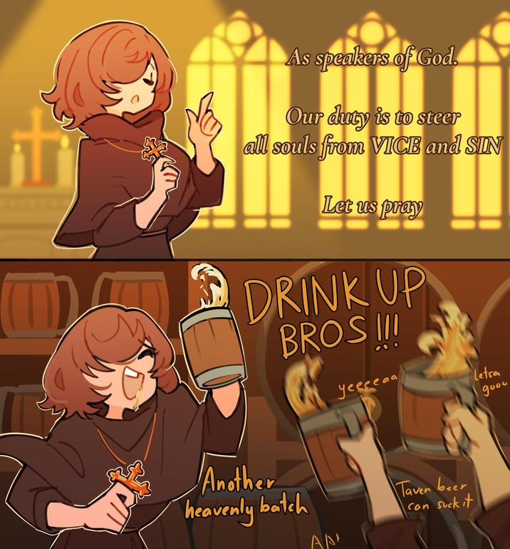 Fun fact: back in the day, monks brewed beer called 