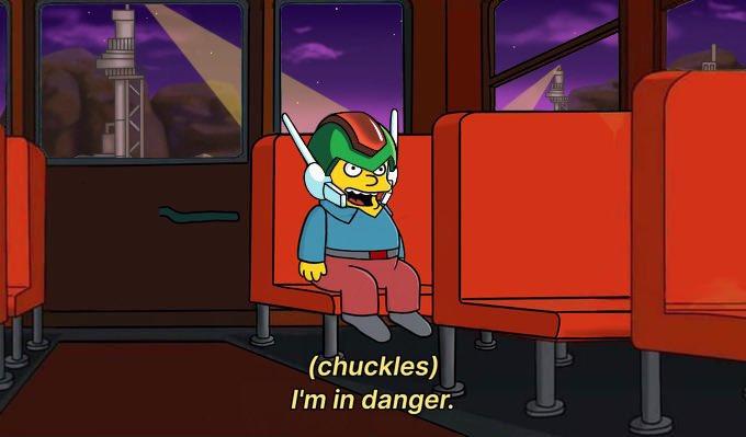 (chuckles) I'm in danger.