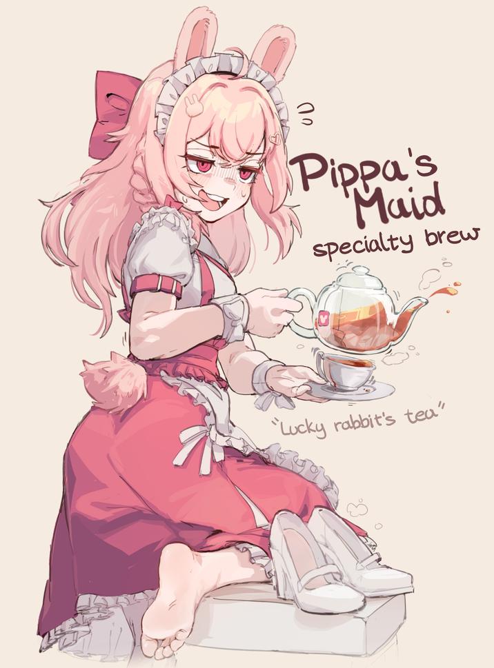 Pippa's Maid specialty brew "Lucky rabbit's tea"