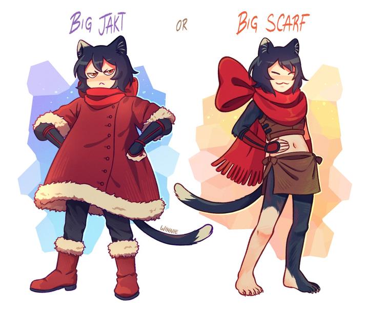 BIG JAKT OR BIG SCARF WINNIE