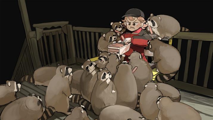 Chubby raccoons | Little Nuns / Nuns And Ducks | Know Your Meme