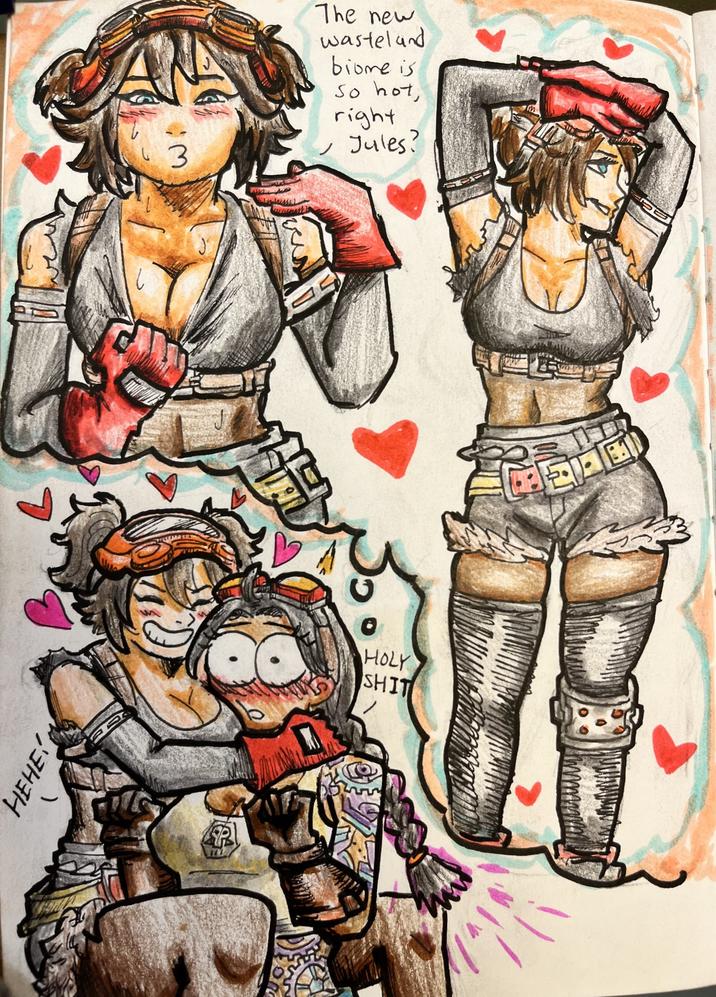 HEHE R 171 3 The new wasteland biome is So hot, right Jules? H-------- CELL