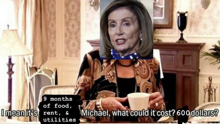 I mean it's 9 months of food, rent, & utilities Michael, what could it cost? 600 dollars?