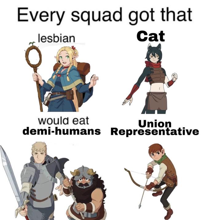 Every squad got that lesbian Cat would eat demi-humans Representative Union