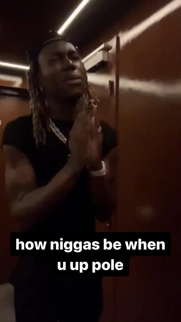 how n----- be when u up pole